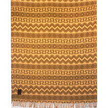 Load image into Gallery viewer, Alpaca Crafted Blanket- Throw Geometric
