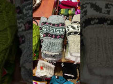 Load and play video in Gallery viewer, Llama Wool Inca Mittens
