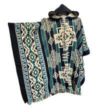 Load image into Gallery viewer, The Inca Poncho- Blue
