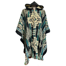 Load image into Gallery viewer, The Inca Poncho- Blue
