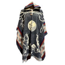 Load image into Gallery viewer, The Original Wolf Poncho- Grey
