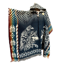 Load image into Gallery viewer, The Original Eagle Poncho- Blue
