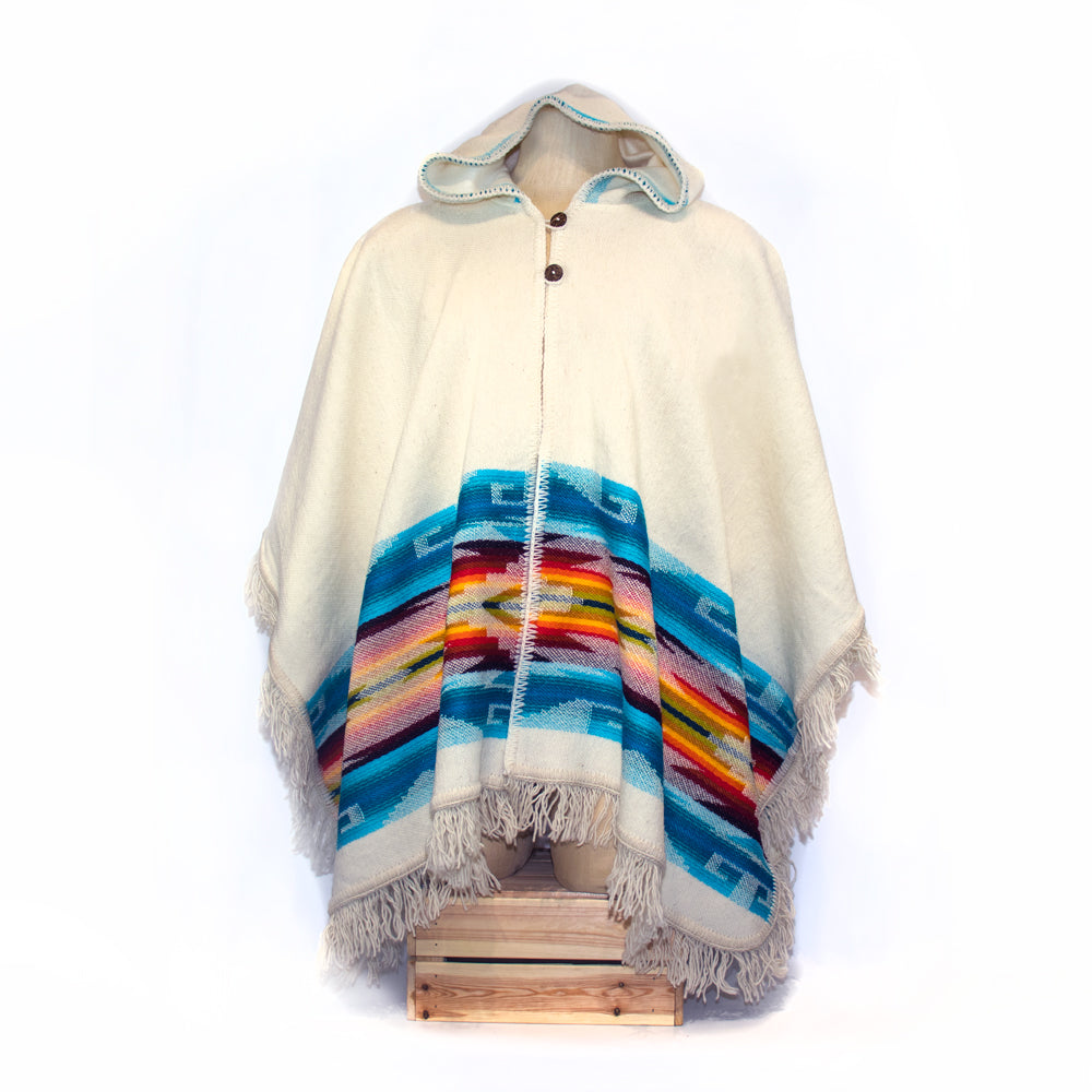 The Wool Poncho- Multicoloured